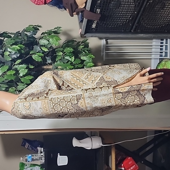 Giorgio Fiorelli Tribal BoHo Vneck Blouse - Picture 4 of 6